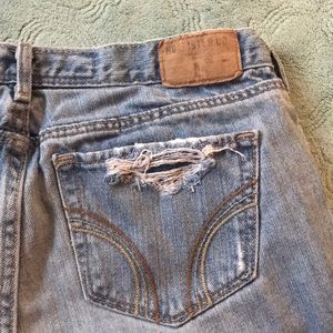 Hollister super distressed jeans